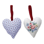 Juno heart Dusty Blue set of 2 fra GreenGate - Tinashjem